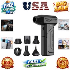 Compressed Air Duster,130000RPM Super Power Cordless Air Duster,Rechargeable ...