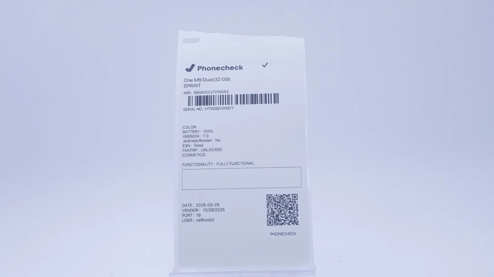 BUEN ESTADO #2 SPRINT HTC ONE M9 OPJA200 32GB GRIS Foto 4 de 4