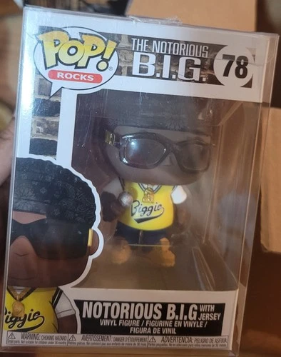 Funko Pop! Rocks the Notorious Biggie Smalls #78 with Jersey Figure