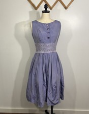 Vintage Dress 1950s Periwinkle Small