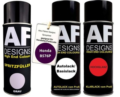 Spritzfüller Set für Honda B576P Fathom Blue Perl X. Klarlack Spritzfüller Grund