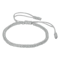 Seilarmband, Rund, Verstellbar, FüR Frauen, Grau, 1 StüCk
