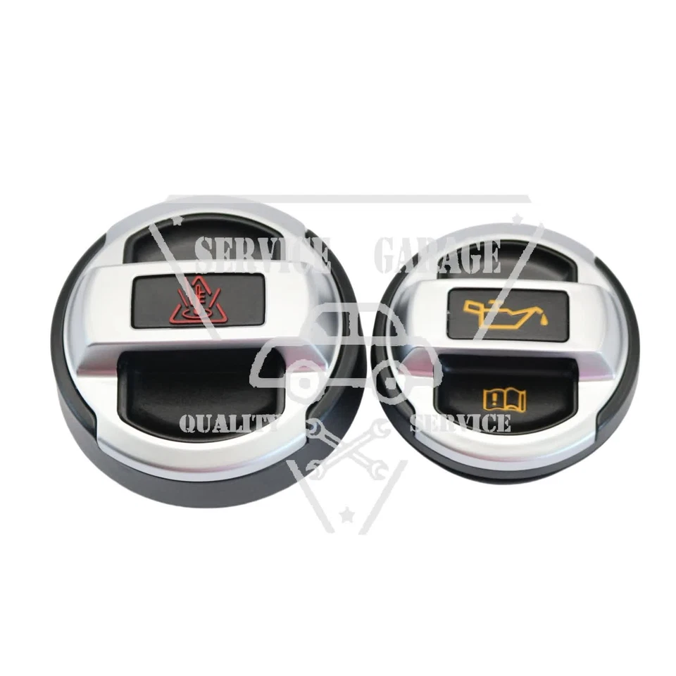 1Pair Oil Filler Cap Retrofit Coolant Expansion Tank Lid Fits Audi R8 US - Image 2 of 4