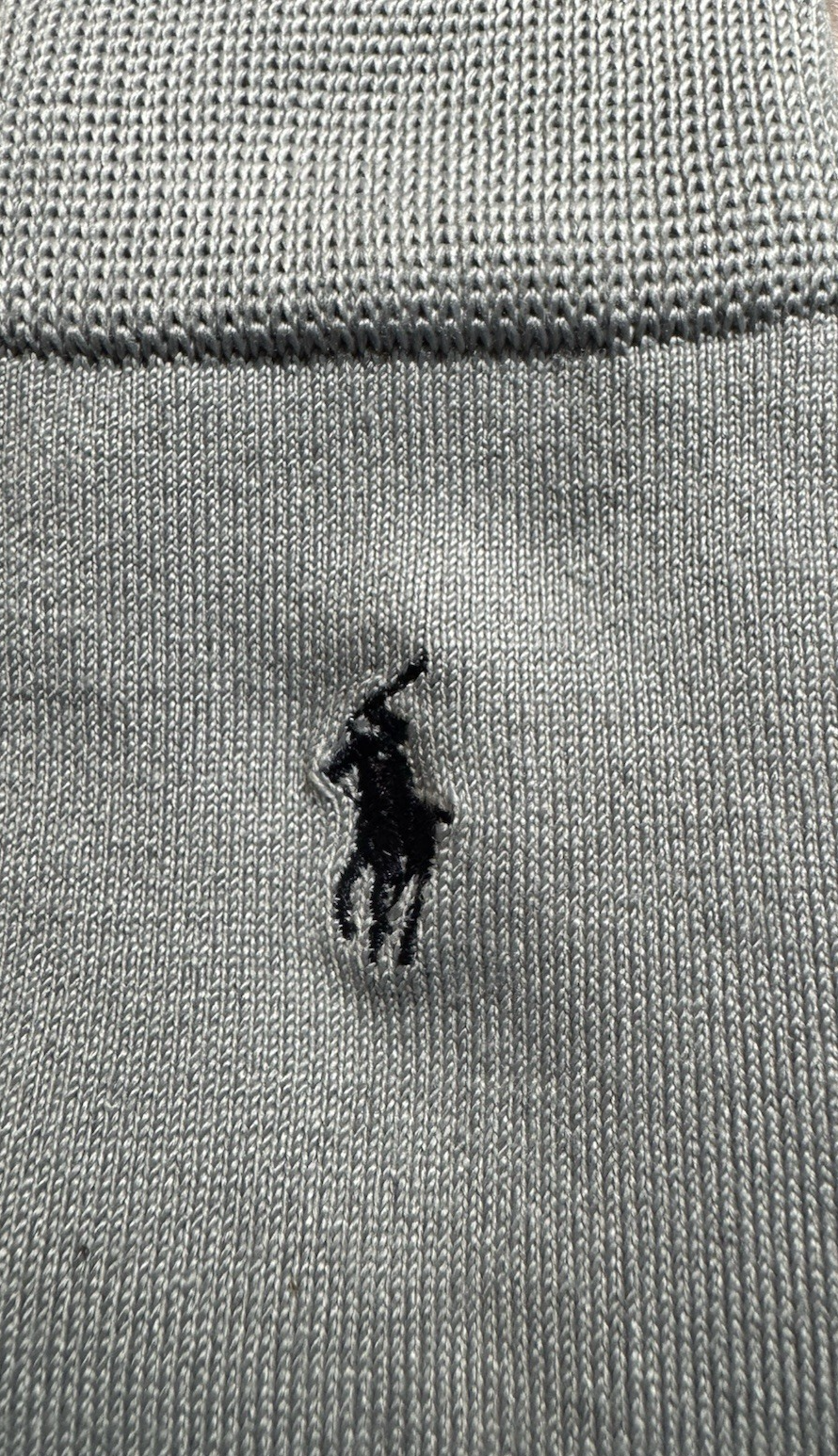 PONY Calze eleganti uomo Polo Ralph Lauren 3 paia grigio navy taglia 6 12