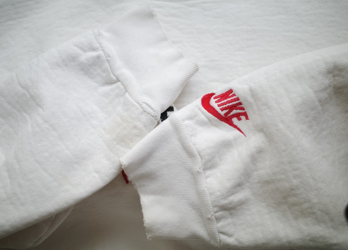 Vintage 90's Nike Town Chicago Crewneck Sweatshirt White Size XL