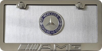 Mercedes  AMG 3d License Plate, frame, Lens