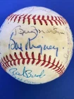 Billy Martin Bill Rigney Signed auto national league baseball