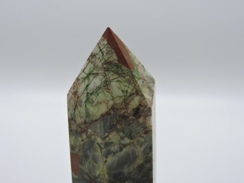 African Bloodstone - Natural Crystal - 6 Sided 4.25" Tower - Picture 5 of 9