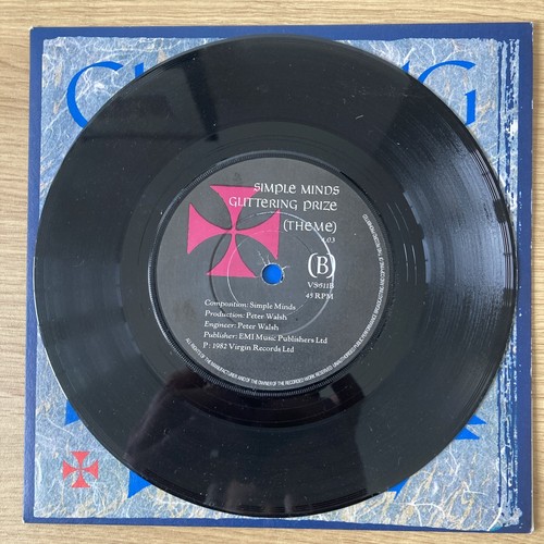 SIMPLE MINDS - GLITTERING PRIZE 7" Vinyl SINGLE VG+ - Picture 4 of 4