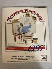 1997 Norman Rockwell Appointment Calendar State Farm Ephemera Ods3