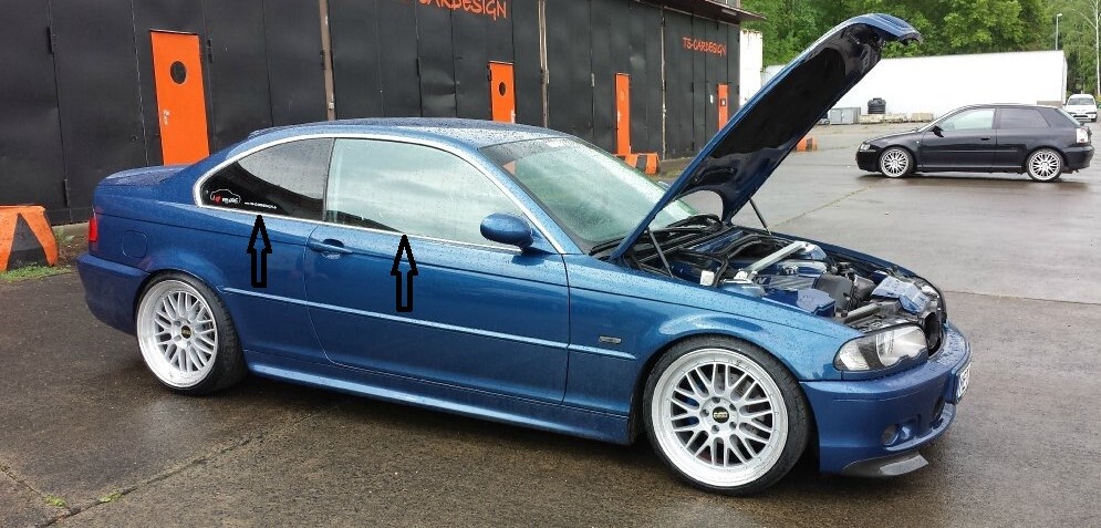 Bmw E46 Coupe 3 Series Window Frame Trim Streamer Cover S Steel 4 Pcs 2001 2005 Ebay