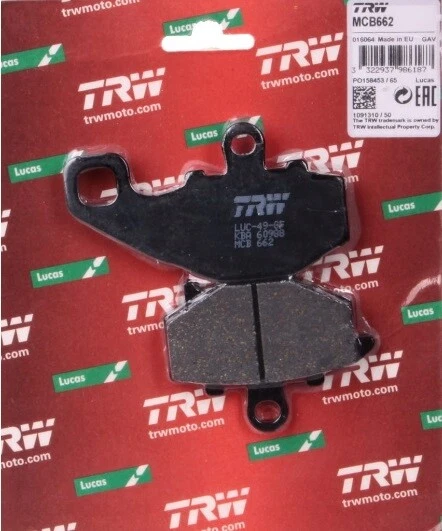 Trw Lucas plaquettes de frein Mcb662 Arrière CFMOTO NK 650