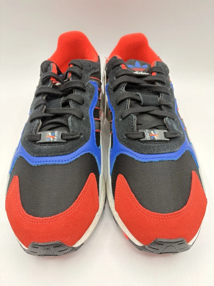 Adidas Men's Tresc Run Originals Multiple Sizes Solar Red Hi-Res Blue |EF2825| - Image 2 of 4