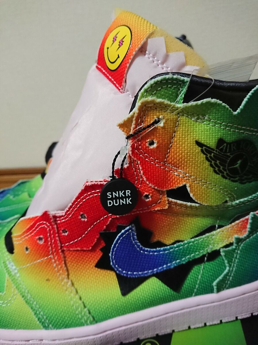 Nike x J Balvin Air Jordan 1 High Rainbow DC3481-900 US 7 Nike x J Balvin Air Jordan 1 High Rainbow DC3481-900 US 7