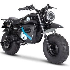 MotoTec Mini Bike 1500W 60V Lithium Electric Bike in Black High-Performance Ride