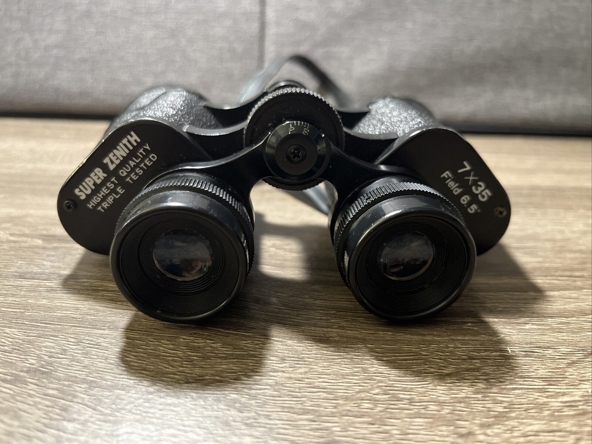 VINTAGE SUPER ZENITH HIGH QUALITY BINOCULARS 7x35 FIELD 6.5° Made