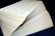 10pcs VINTAGE MAINFRAME COMPUTER PUNCH CARDS. IBM 80-column card format 70-80s