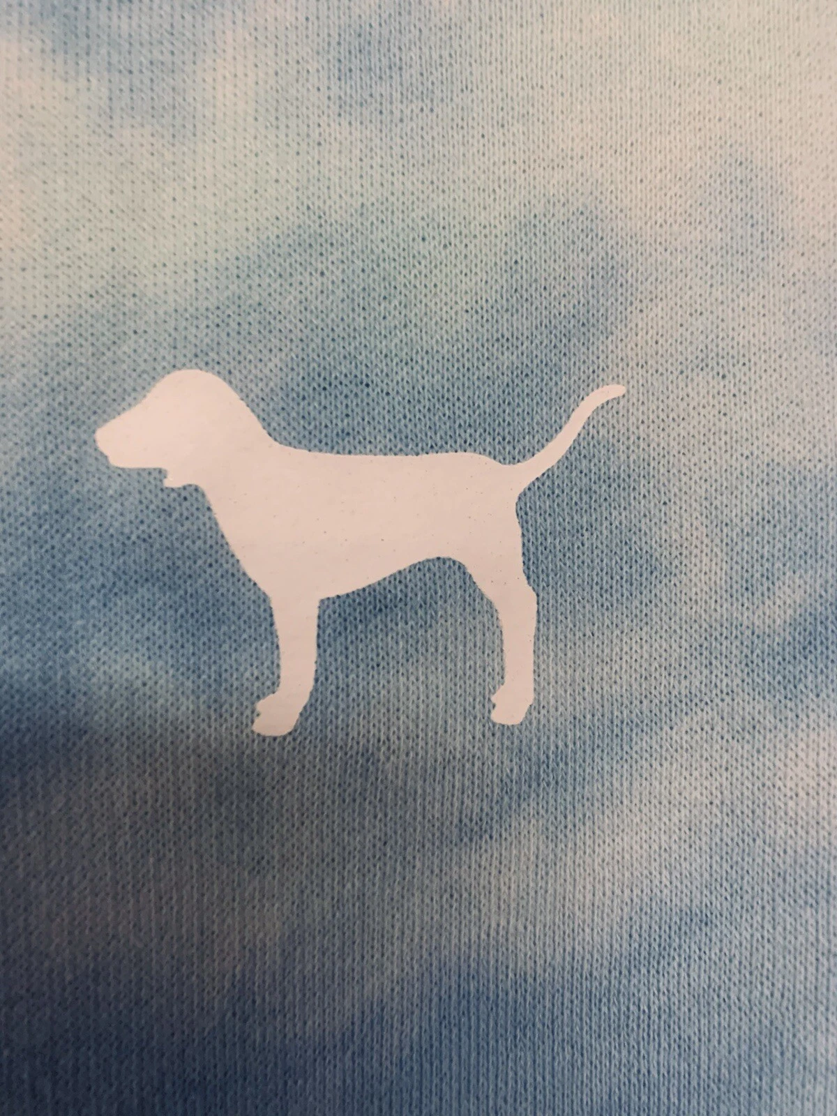 UNDERCOVER Victoria's Secret Maglione Donna L Tye Dye Blu Pullover Felpa con Cappuccio XS