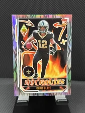 2022 Panini Phoenix Chris Olave Silver Hot Routes RC #HR-3 New Orleans Saints