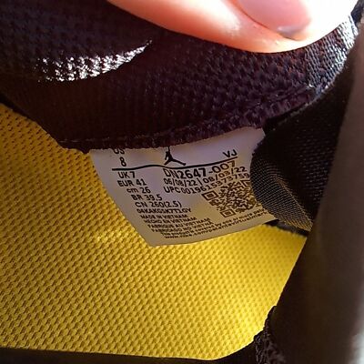 New Jordan Delta 3 Low Anthracite/ White-Tour Yellow Size 8  display picture 1