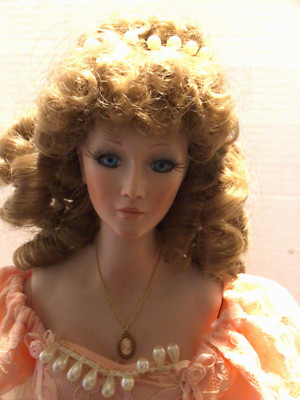 24  Porcelain Ashley By Vicki 1987 All Bisque Jointed Waist Doll