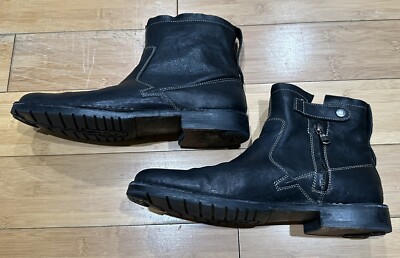 John Varvatos Star USA Driggs Brown Leather Chukka Men’s 9M Zip Ankle Chelsea John Varvatos Star USA Driggs Brown Leather Chukka Men main image 2