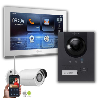 Goliath IP Hybrid Video Gegensprechanlage mit Kamera IP Kamera Anthrazit