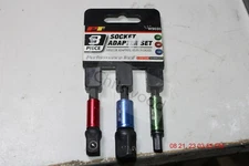 Performance Tool W9035 - 3 Piece 2-1/2" Inch Socket Adapter Set