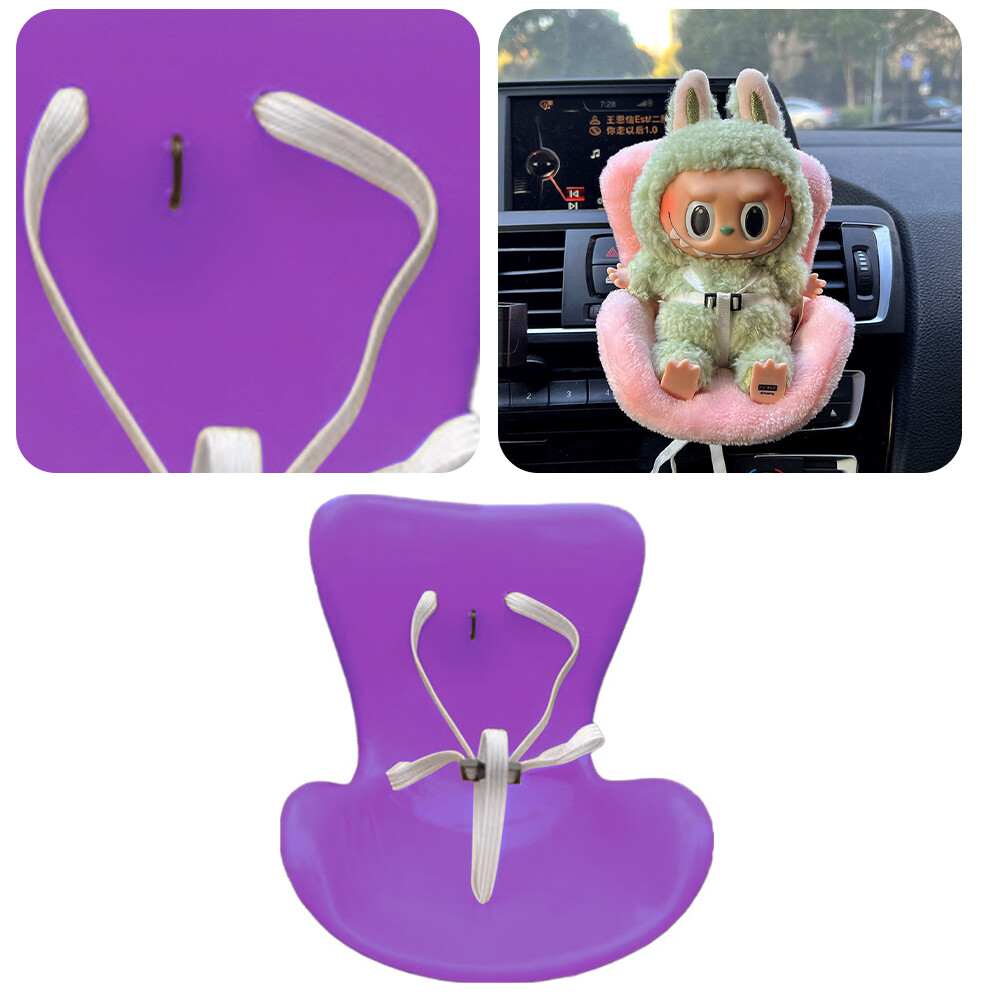 Süße Auto Puppen Sicherheitssitz - Plüsch Sitz Mit Lüftungsclip Für 10-17cm Puppen