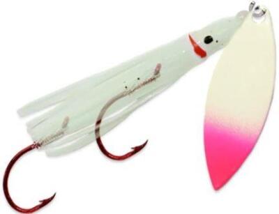 Mack's Pee Wee Spinner 2'' Pre Rigged Hoochie Fishing Lure Choice of Color