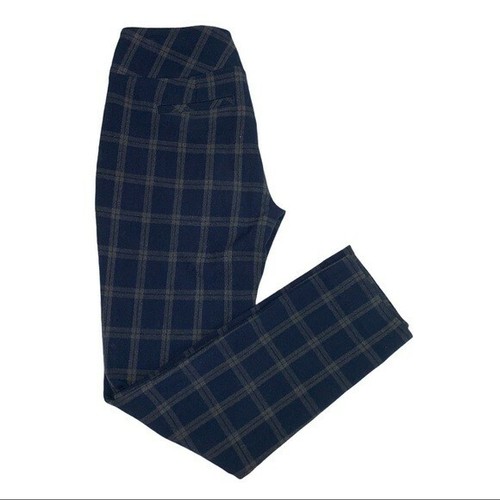 Cabi Blue Plaid Dress Pants Size 2 Side 