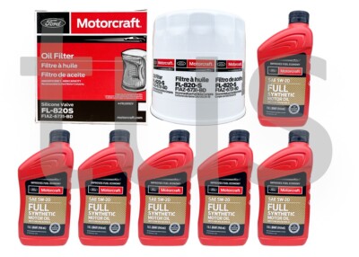 Full Synthetic Genuine Motorcraft Engine Oil Change kit 2005 Ford