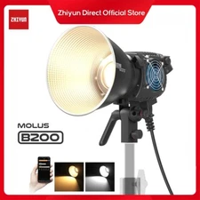 ZHIYUN Molus B200 200W Video Light COB Bi-Color LED Video Light w/ Bowens Mount