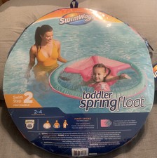 SwimWays PINK UNICORN MERMAID Float Inflatable Swim Floaty-Step 2 ages 2-4 NEW
