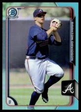 2015 Bowman Draft Picks & Prospects Chrome Sky Blue Braxton Davidson Atlanta