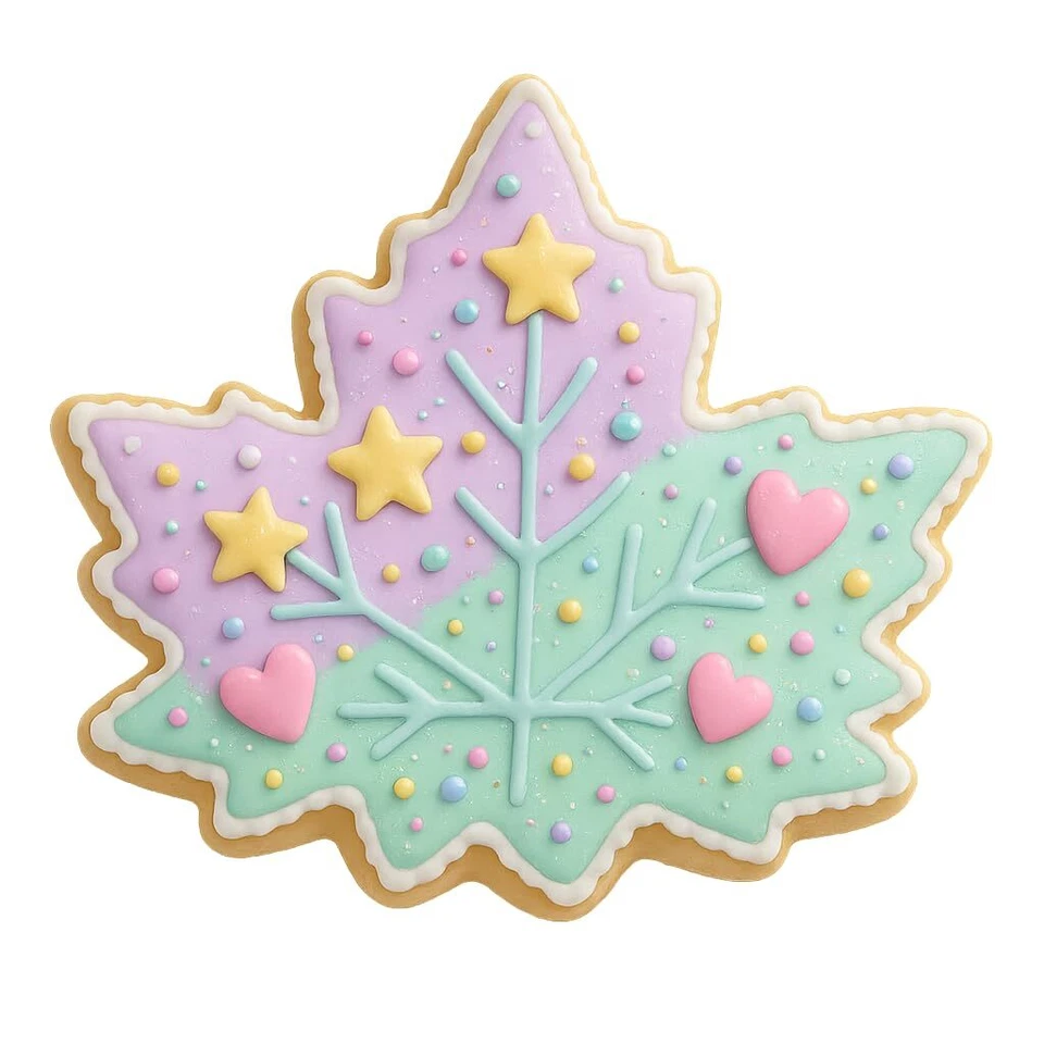 Mighty Gadget Detailed Maple Leaf Cookie Cutter & Stamp Set - 4x4 Inches - Image 4 of 4