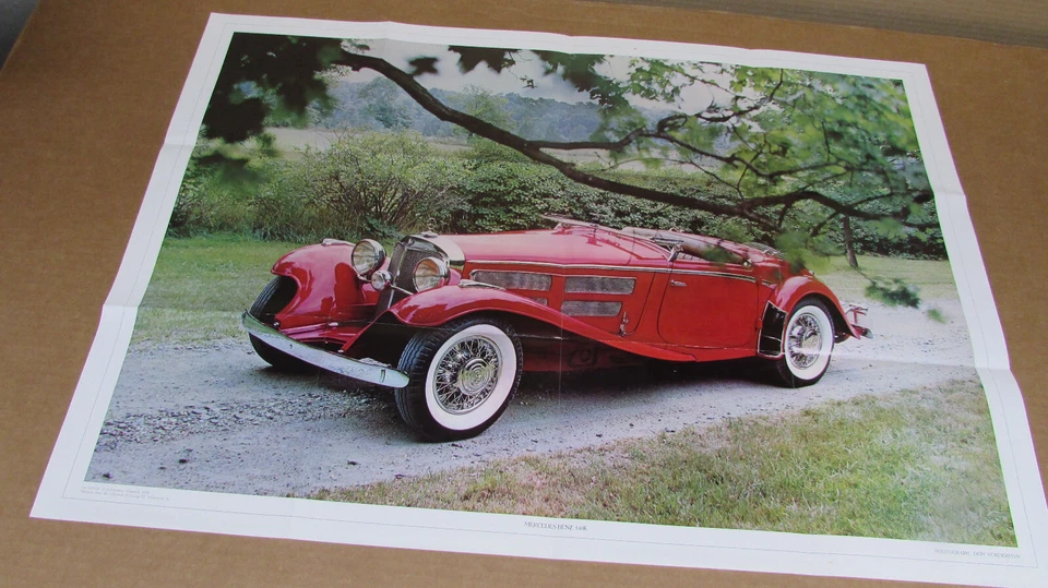 1936-1940 Mercedes-Benz 540K Big Poster Supplement To Automobile Quarterly - Image 2 of 2