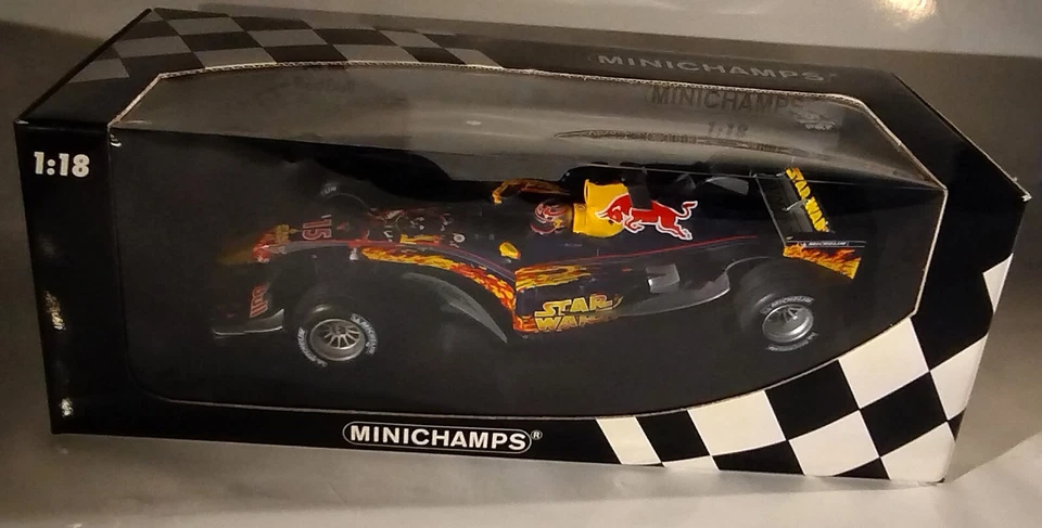 RED BULL RB1 #15 Liuzzi F1 2005 MONACO GP STAR WARS EPISODE 3 MINICHAMPS 1:18 - Immagine 4 di 4