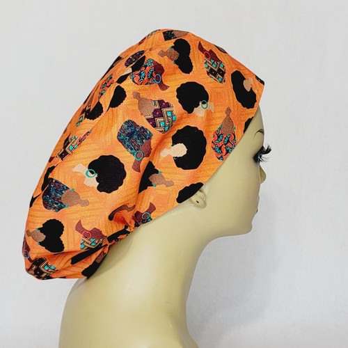 Black History Women Scrub Hat, Surgical Cap, Nurses Hat, Medical, USA Made - Picture 5 of 7