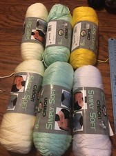 6 pcs simply soft caron yarn 6oz, 170 G , 315 Yards