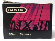 Capital MX-2 MX-II 35mm Camera Original Box Vintage Instructions Untested