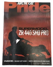 ARCTIC CAT PRIDE MAGAZINE DECEMBER 2001 VOL 20 ISSUE 2 SUPERMODEL ZR 440 Sno Pro