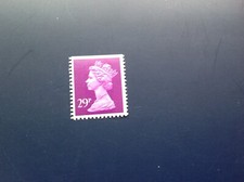 GB 1989 sg X1054 29p Dp Mauve litho. 2 bands perf 14 imperf edge(s) MNH ex Book