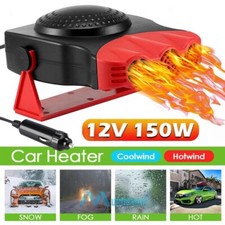 Portable Car Heater 150W 12Volt Plug-in Space Heater Windscreen Defrost Defogger