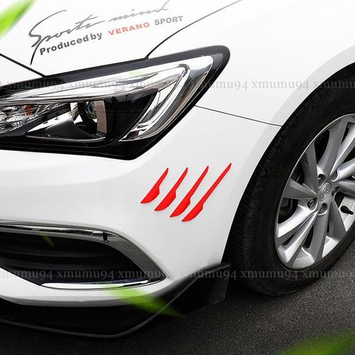 8PCS Universal Black Car Auto Front Bumper Canards Diffuser Lip Splitter Fins - Picture 6 of 15
