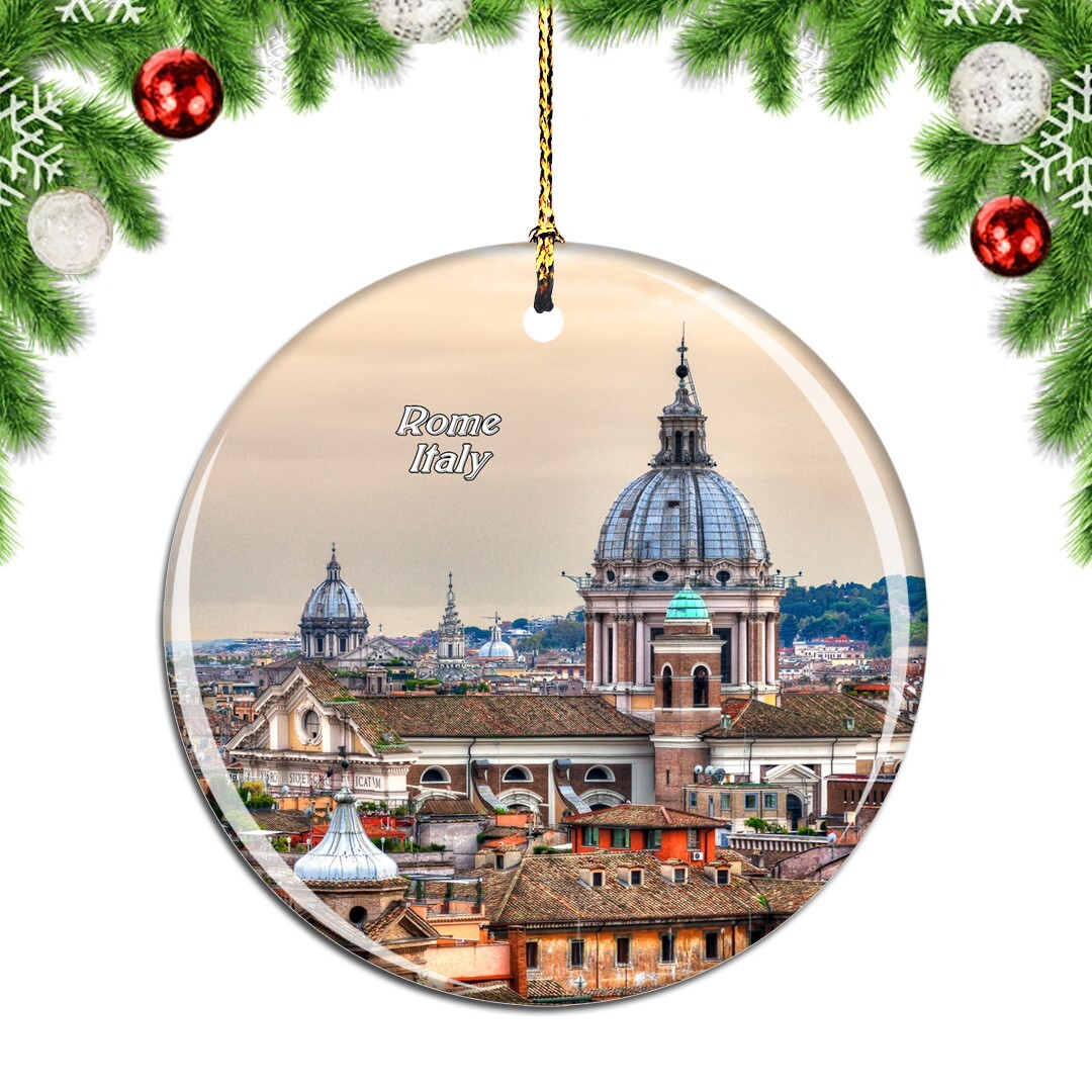 Rome Italy Christmas ornament city travel souvenir