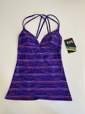 TYR cyprus brooke tank pink/purple women's sz 4/6 NWT