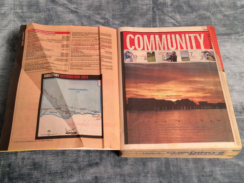 SANTA BARBARA YEAR '2007 YELLOW & WHITE PAGES, VERIZON TELEPHONE BOOK GOOD COND. - Picture 10 of 20
