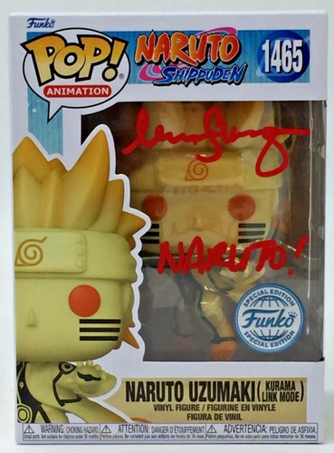 Funko Pop! Naruto Uzumaki #1465 SE Signed Maile Flanagan JSA COA