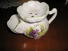 Vintage Old Foley James Kent LTD Staffordshire Pansy 18 Century Shaving Mug